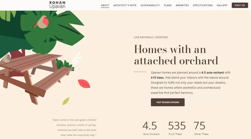 Rohan Upavan Website and Expereince Design