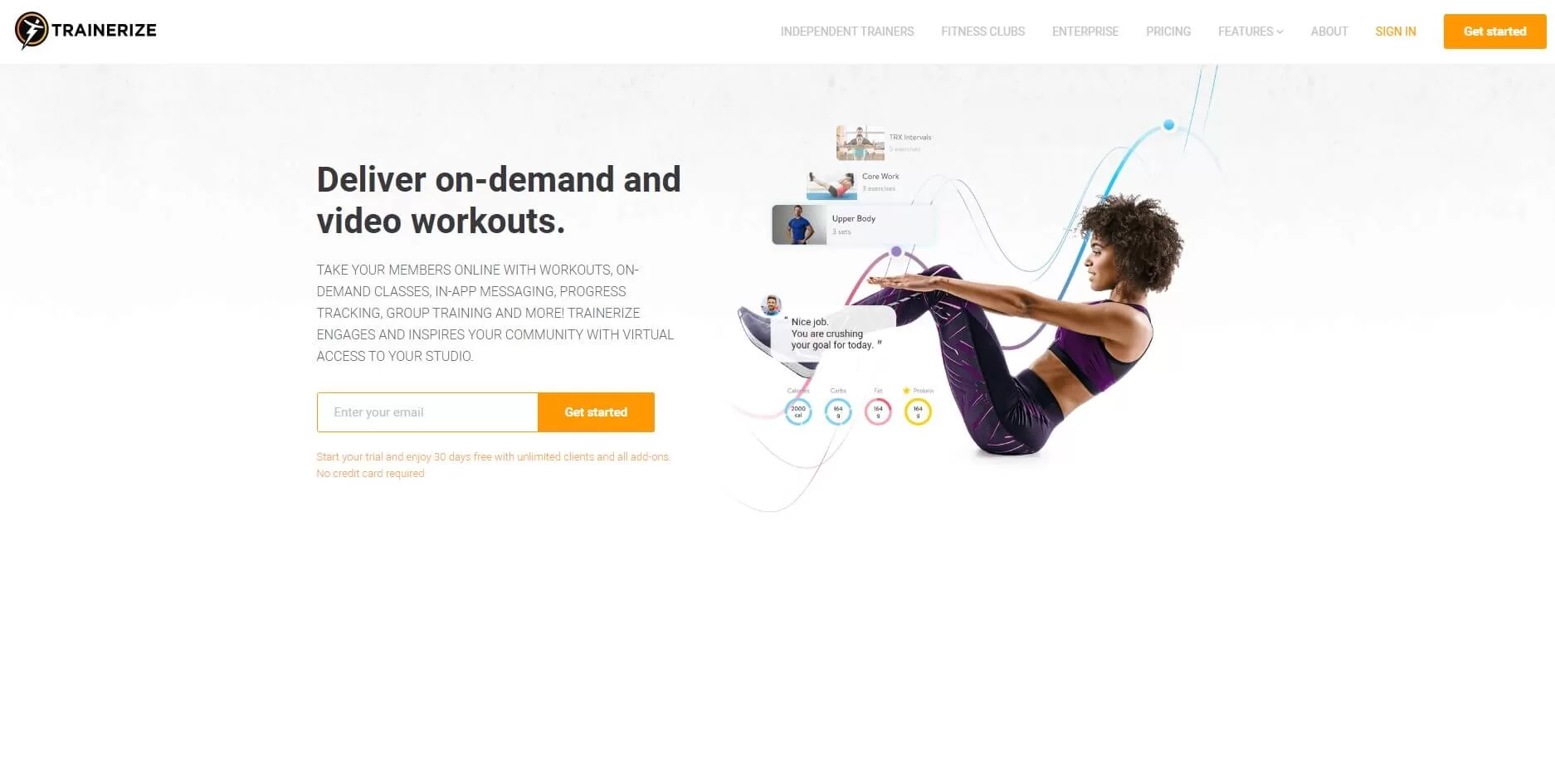 Landing Page Analysis Fitness App Trainerize