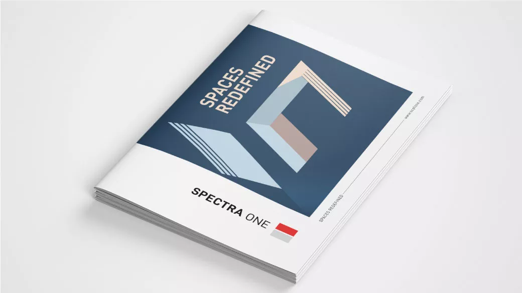 Brochure Cover Design Spectra One Bangalore