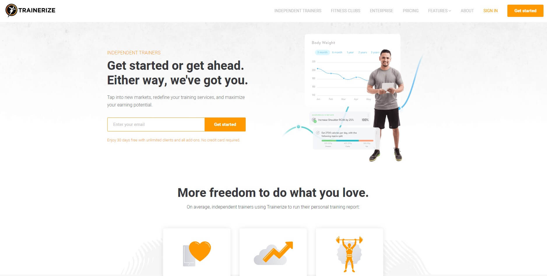 Landing-Page-Analysis-Fitness-App-Home-Page