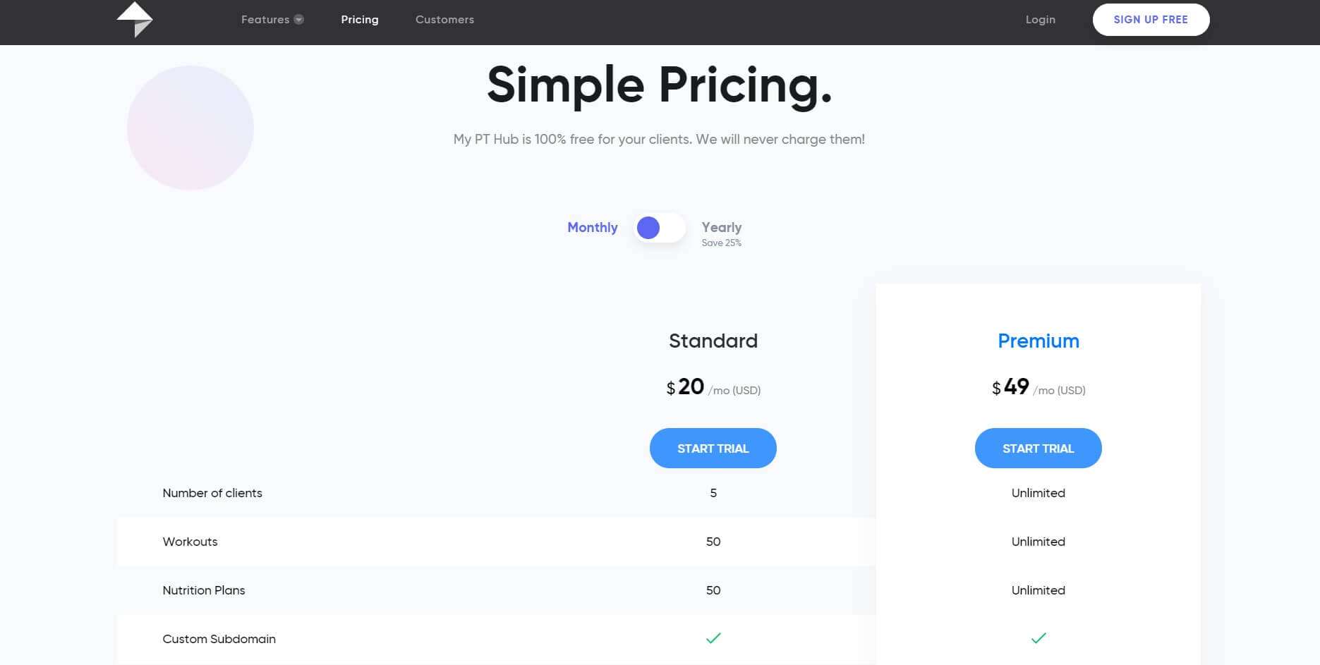 My-PT-Hub-Website-Design-UI-UX-Pricing-Page