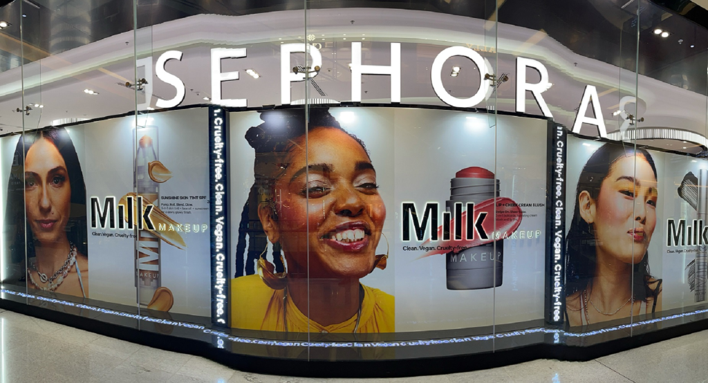 a picture depicting a sephora cosmetics ad