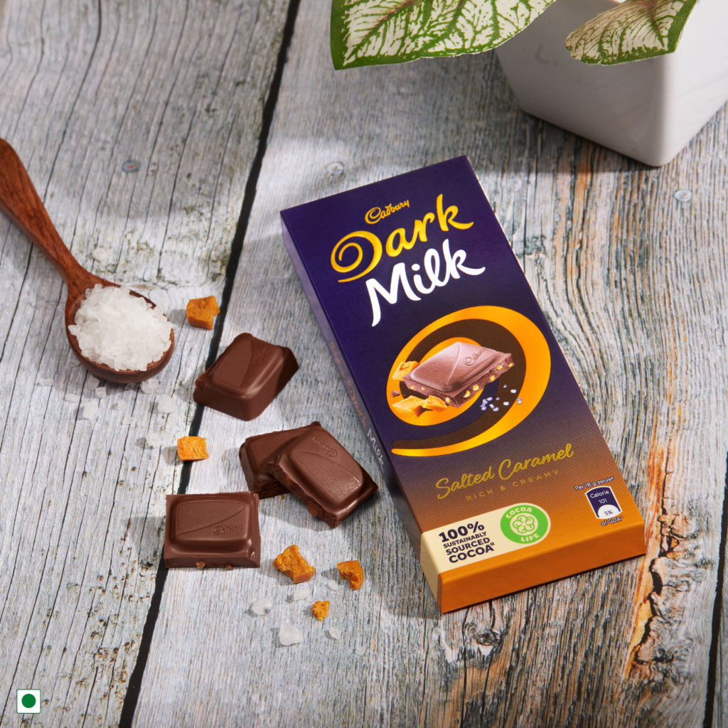 image showing a cadbury dark milk chocolate