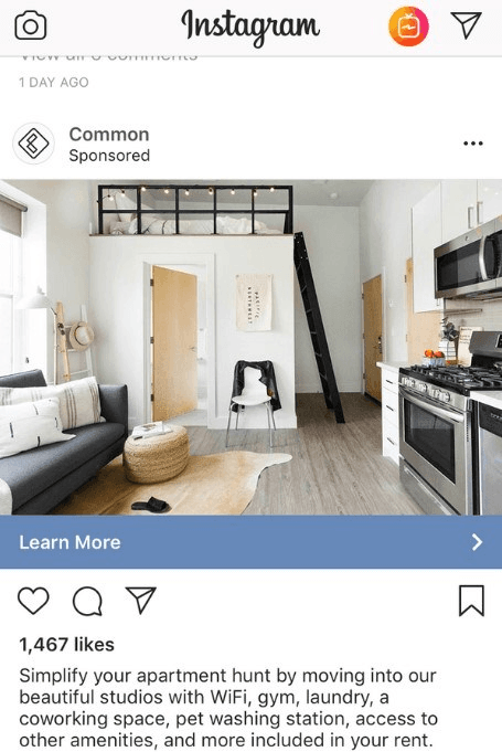 image showing an instagram promotion of a waitlist
