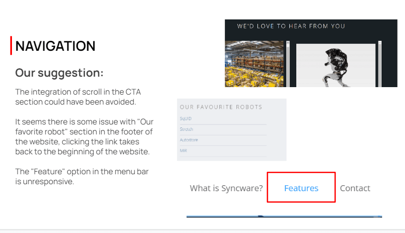 image showing audit's for syncware by everything Design