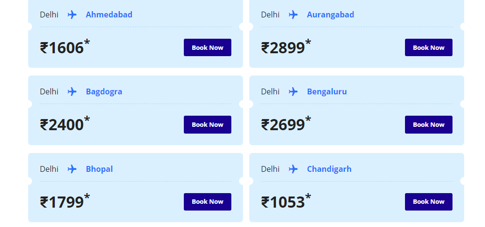 Indigo Flight price